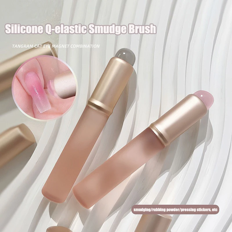 Nail Art Jelly - Jelly Pink Nail Art Silicone Brush