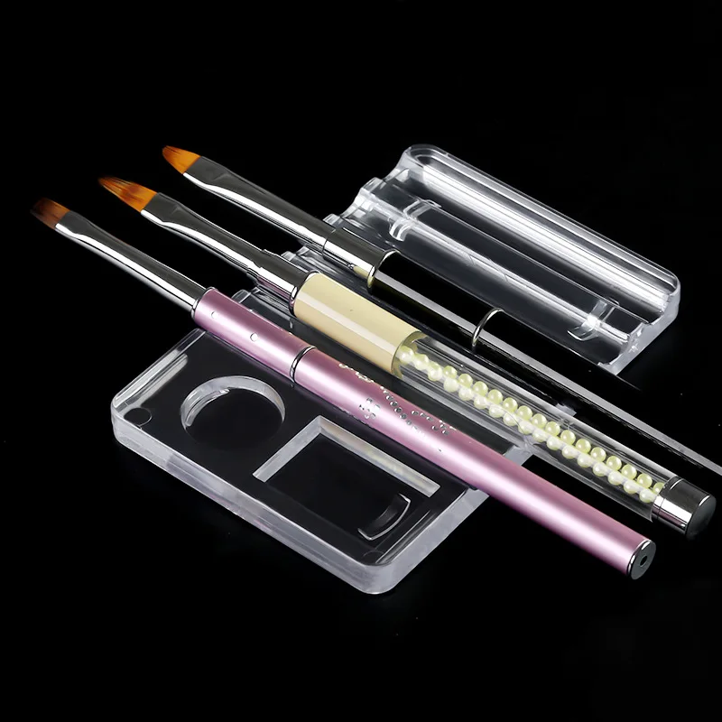 Nail Fan Brush - Acrylic Multi-purpose Nail Art Pen Holder,
