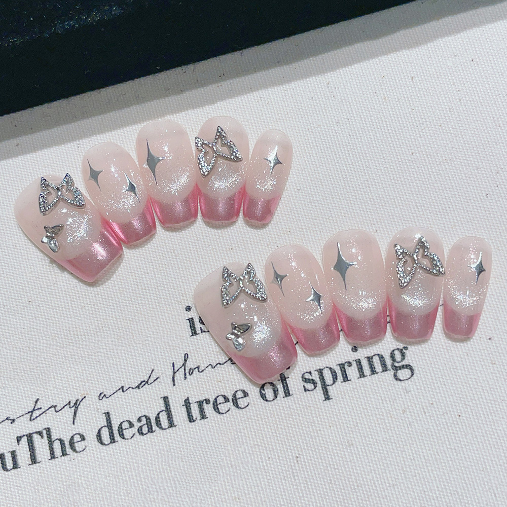 Nail Art Ombre Glitter - MIANEL Sheer Pink Starry Glitter Gel