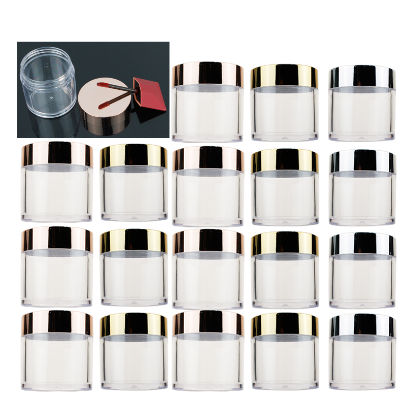 20/30/50pcs 60g Plastic Empty  - Nail Art Rose Gold recension och pris