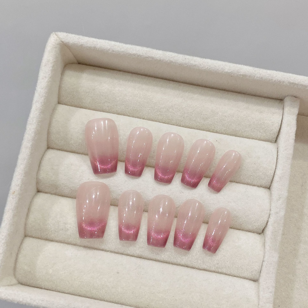 Handmade Almond Press on Nails - Nail Art Simple recension och pris