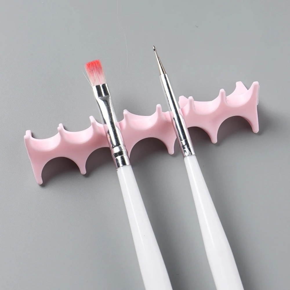 Silicone Nail Art Pen Holder U - Nail Fan Brush recension och pris