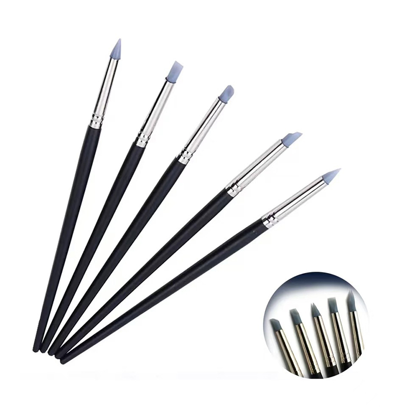 5Pcs Dental Silicone Brush Pen - Nail Fan Brush recension och pris