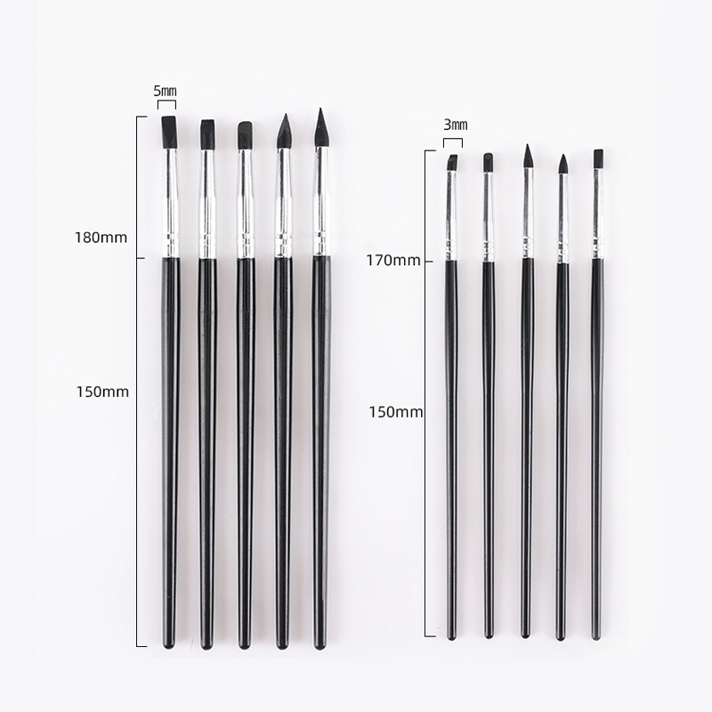5Pcs Dental Silicone Brush Pen - Nail Fan Brush recension och pris