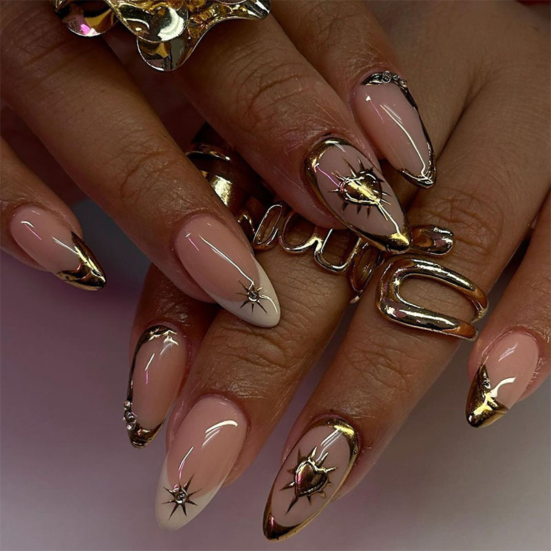 24Pcs Retro Wine Red French Al - Nail Art Simple recension och pris