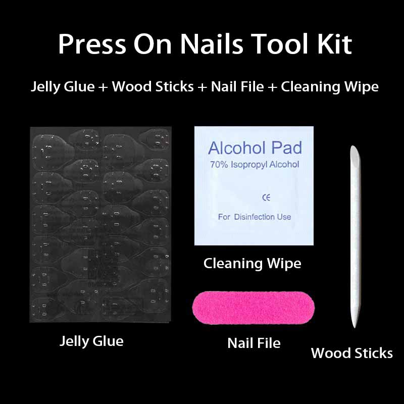 1 Set Nail Adhesive Tabs Jelly - Nail Art Jelly recension och pris