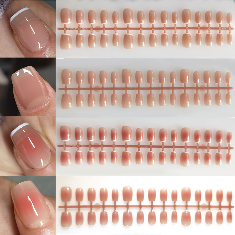 30pcs Gradient Fake Nails Fren - Nail Art Pink recension och pris