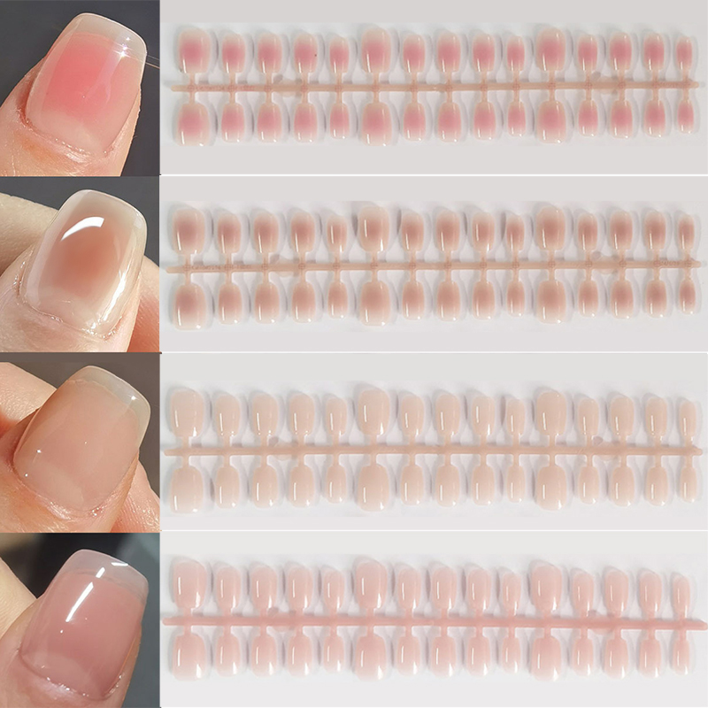 30pcs Gradient Fake Nails Fren - Nail Art Pink recension och pris