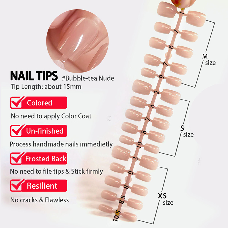 30pcs Gradient Fake Nails Fren - Nail Art Pink recension och pris