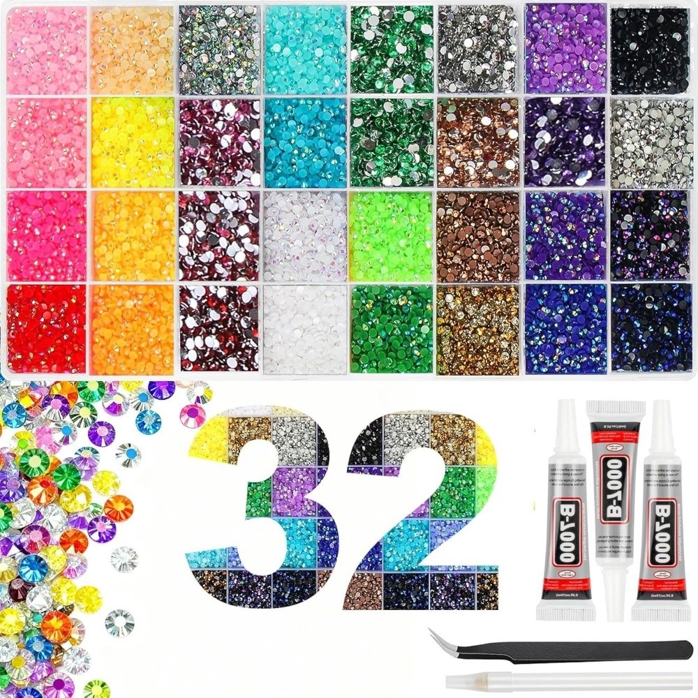 Multicolor Resin Rhinestone Ki - Nail Art Jelly recension och pris
