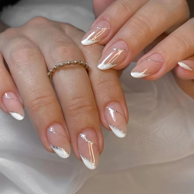 24Pcs Wearable Fake Nail Sets  - Nail Art Simple recension och pris