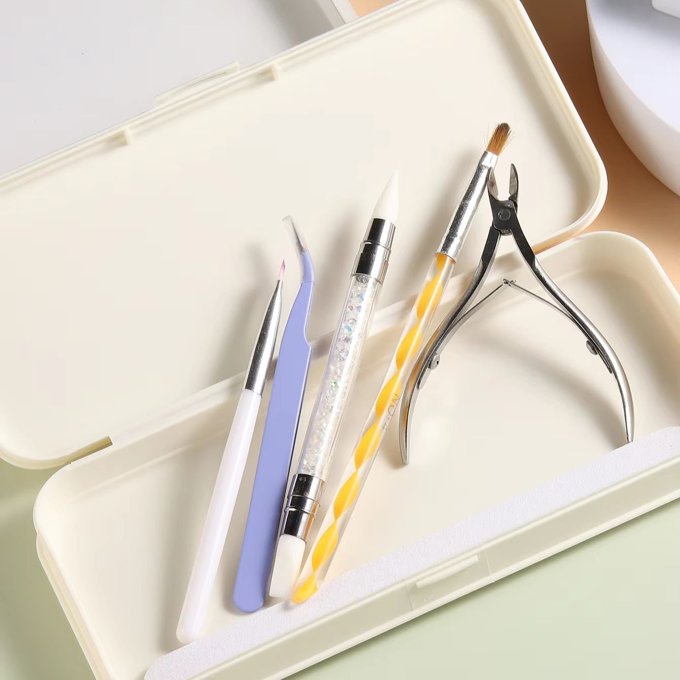 Nail Art Tool Storage Box, Por - Nail Fan Brush recension och pris