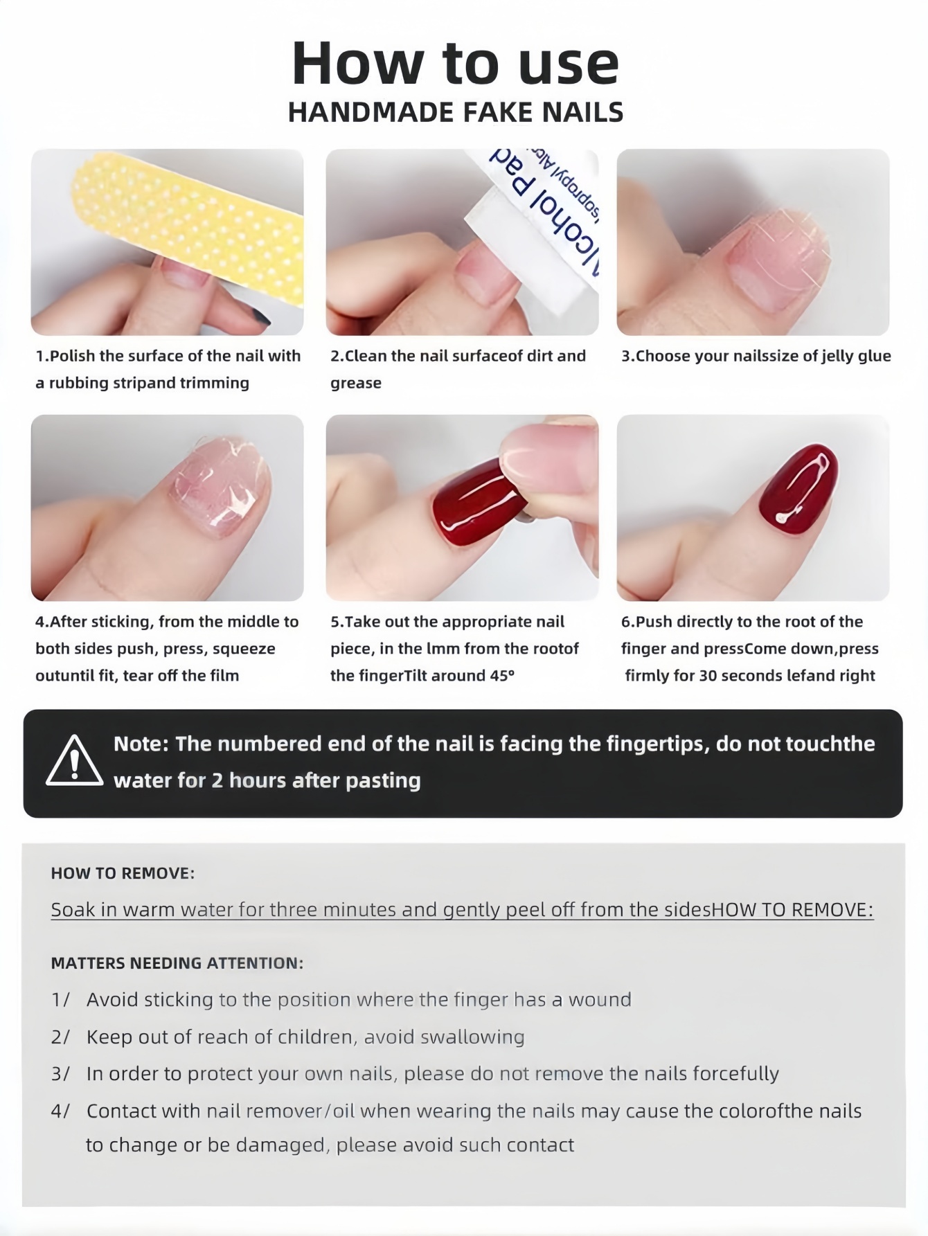 10 Short Square and Round Nail - Nail Art Simple recension och pris
