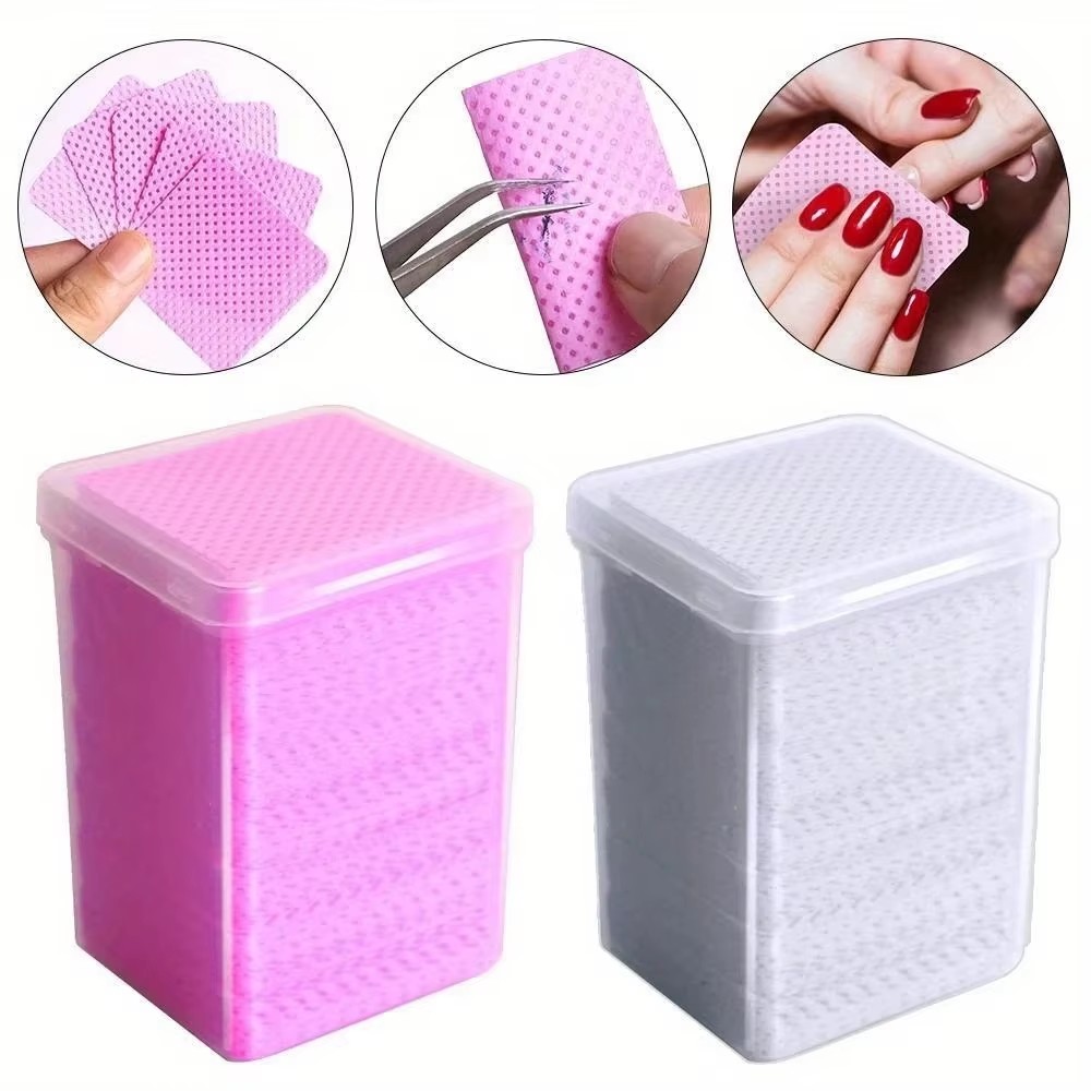 200Pcs Pink Lint-Free Nail Pol - Nail Art Remover recension och pris