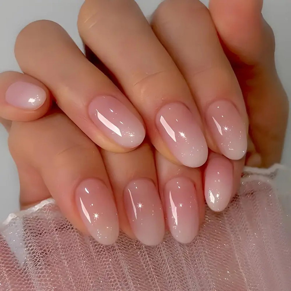 ARTAUG 24PCS Medium Almond Fle - Nail Art Pink recension och pris