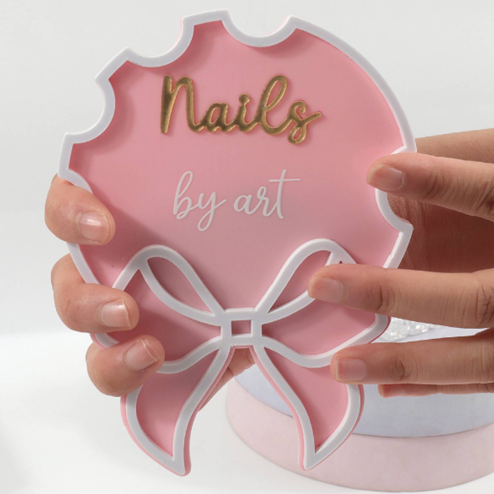 Nail Art Sign Pink Ribbon Bow  - Nail Art Pink recension och pris