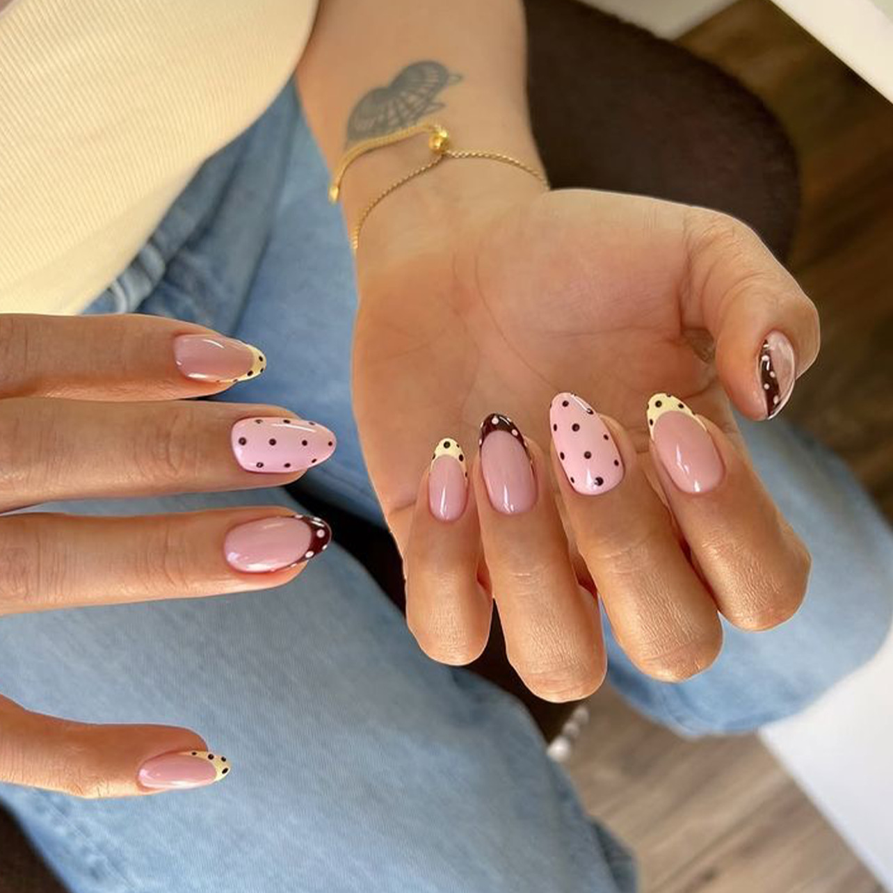 24Pcs Almond False Nails Sets  - Nail Art Simple recension och pris