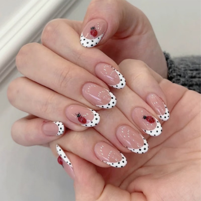 24Pcs Almond False Nails Sets  - Nail Art Simple recension och pris