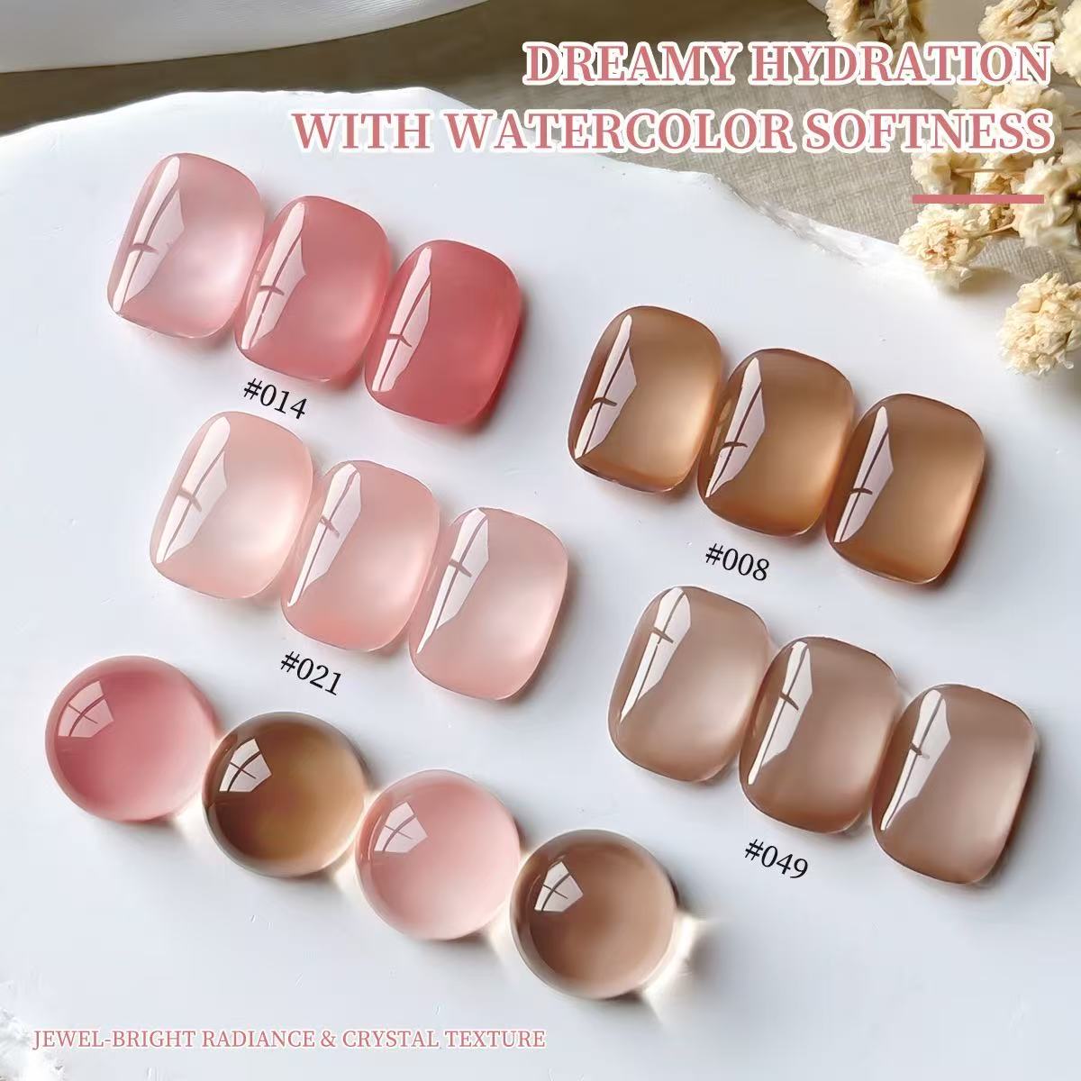 XEIJAYI 4 Colors Jelly Gel Nai - Nail Art Jelly recension och pris