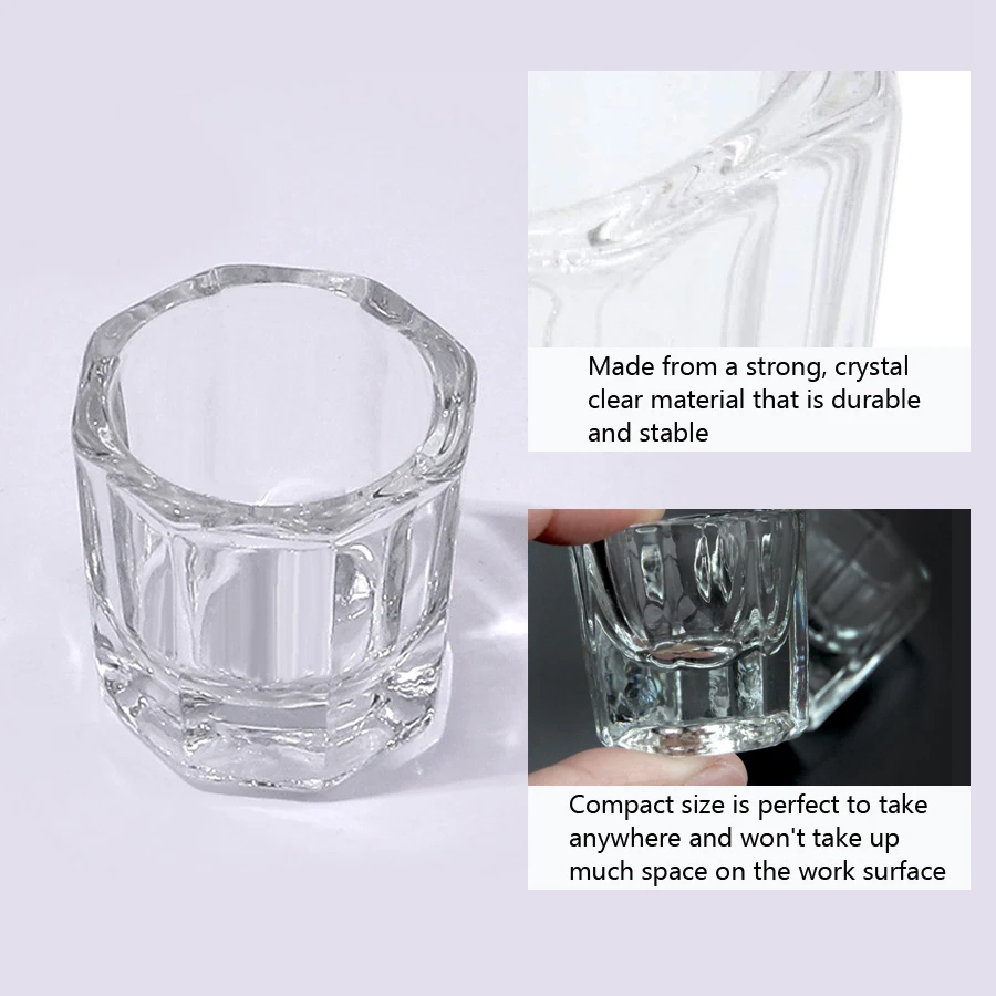 1Pc Mini Crystal Glass, Clear  - Nail Art Simple recension och pris