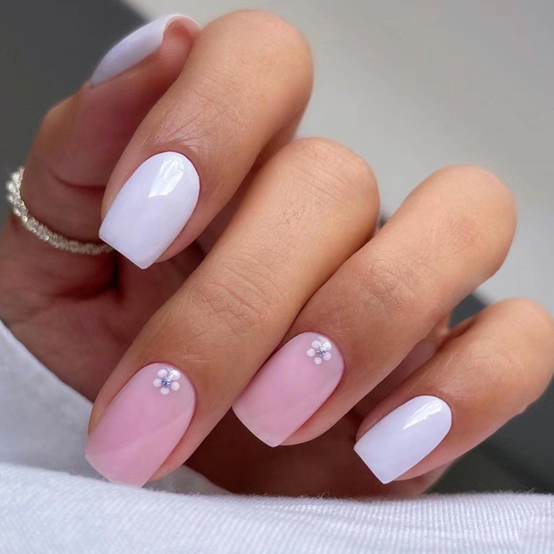 24pcs Solid Color Full Cover N - Nail Art Simple recension och pris