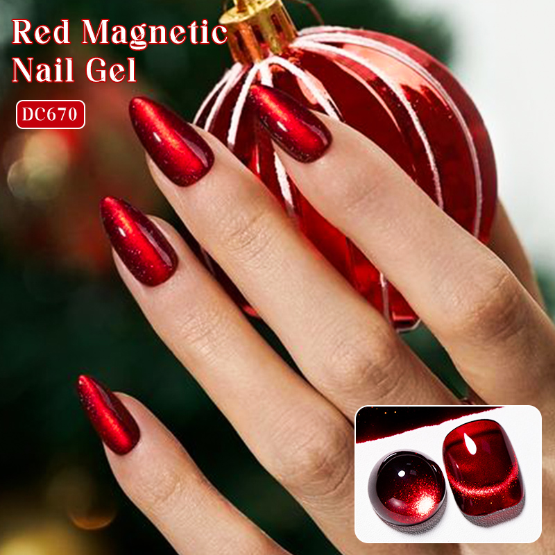 Mtssii 7ML Wine Red Cat Magnet - Nail Art Red Wine Cat Eye recension och pris