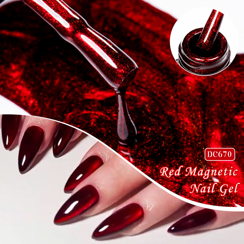 Mtssii 7ML Wine Red Cat Magnet - Nail Art Red Wine Cat Eye recension och pris
