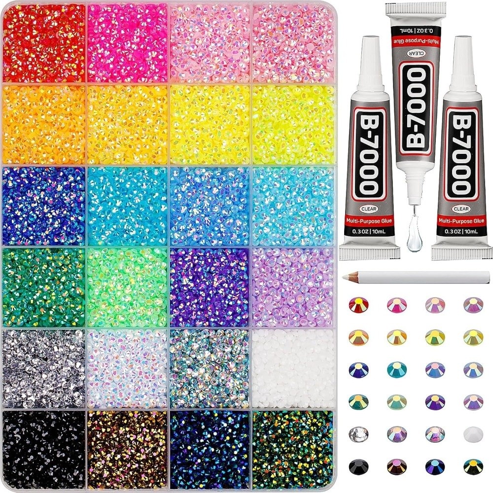 Multicolor Resin Rhinestone Ki - Nail Art Jelly recension och pris