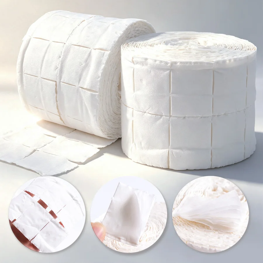 300/500Pcs Roll Lint Free Cott - Nail Art Remover recension och pris