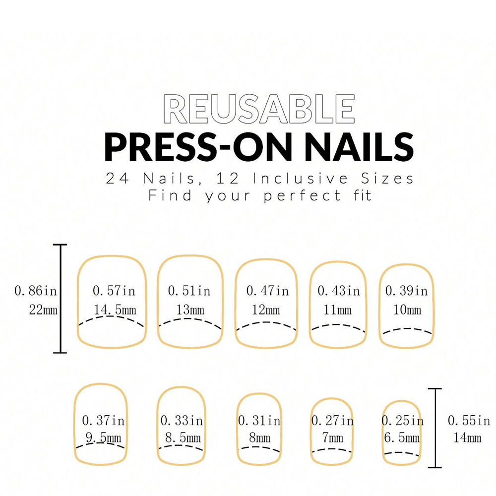 ARTAUG 24pcs Medium Press On N - Nail Art Pink recension och pris