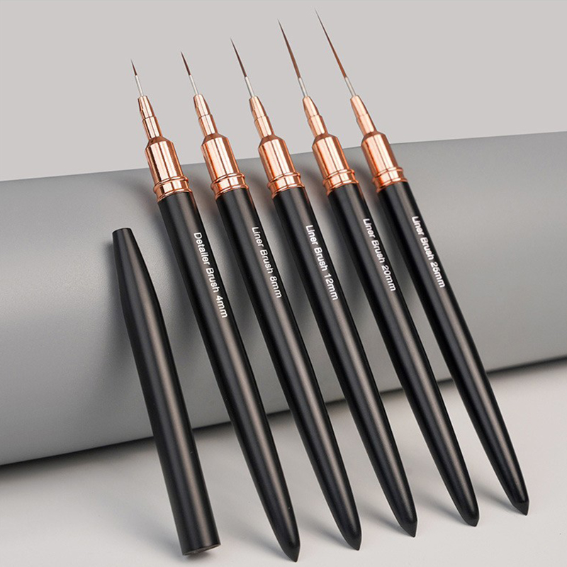 #5Pcs/Set Professional Nail Ar - Nail Fan Brush recension och pris