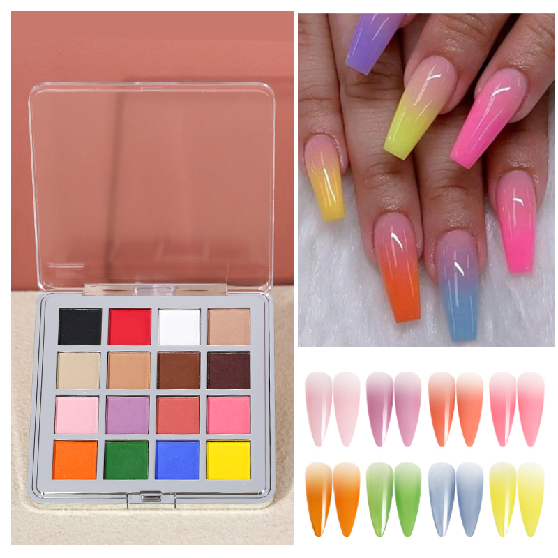 Mocmaki DIY Gradient Nail Powd - Nail Art Ombre Glitter recension och pris