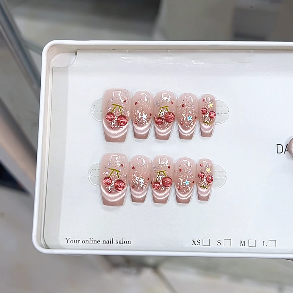 10pcs/set Blush Pink Gradient  - Nail Art Simple recension och pris