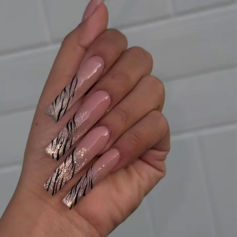 24Pcs Long Coffin Pentagram Rh - Nail Art Glitter recension och pris