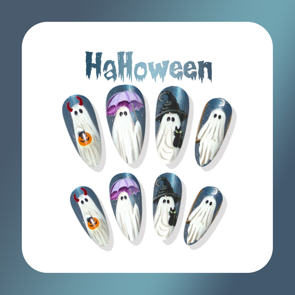 24pcs Halloween Nail Art Ghost - Nail Art Jelly recension och pris