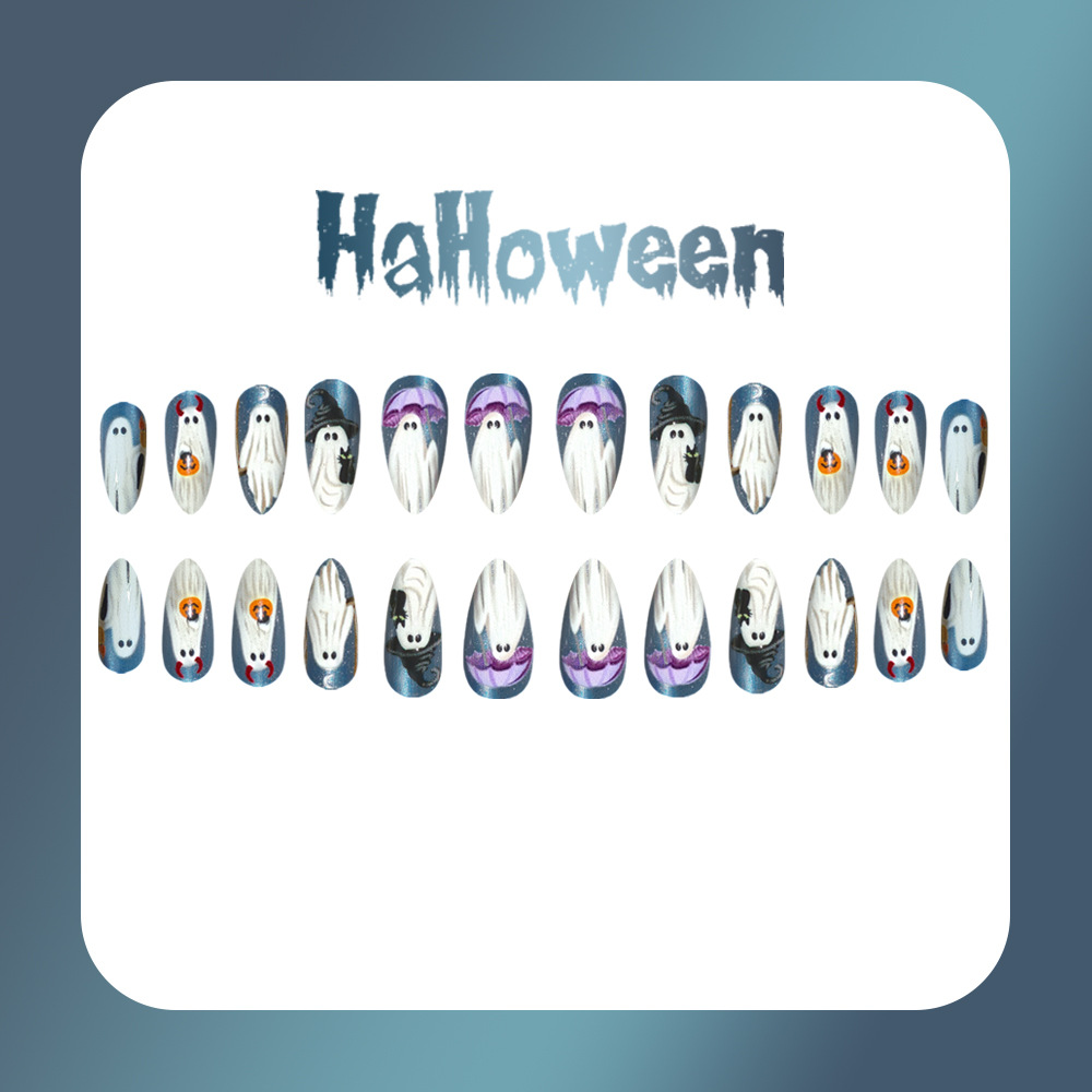 24pcs Halloween Nail Art Ghost - Nail Art Jelly recension och pris