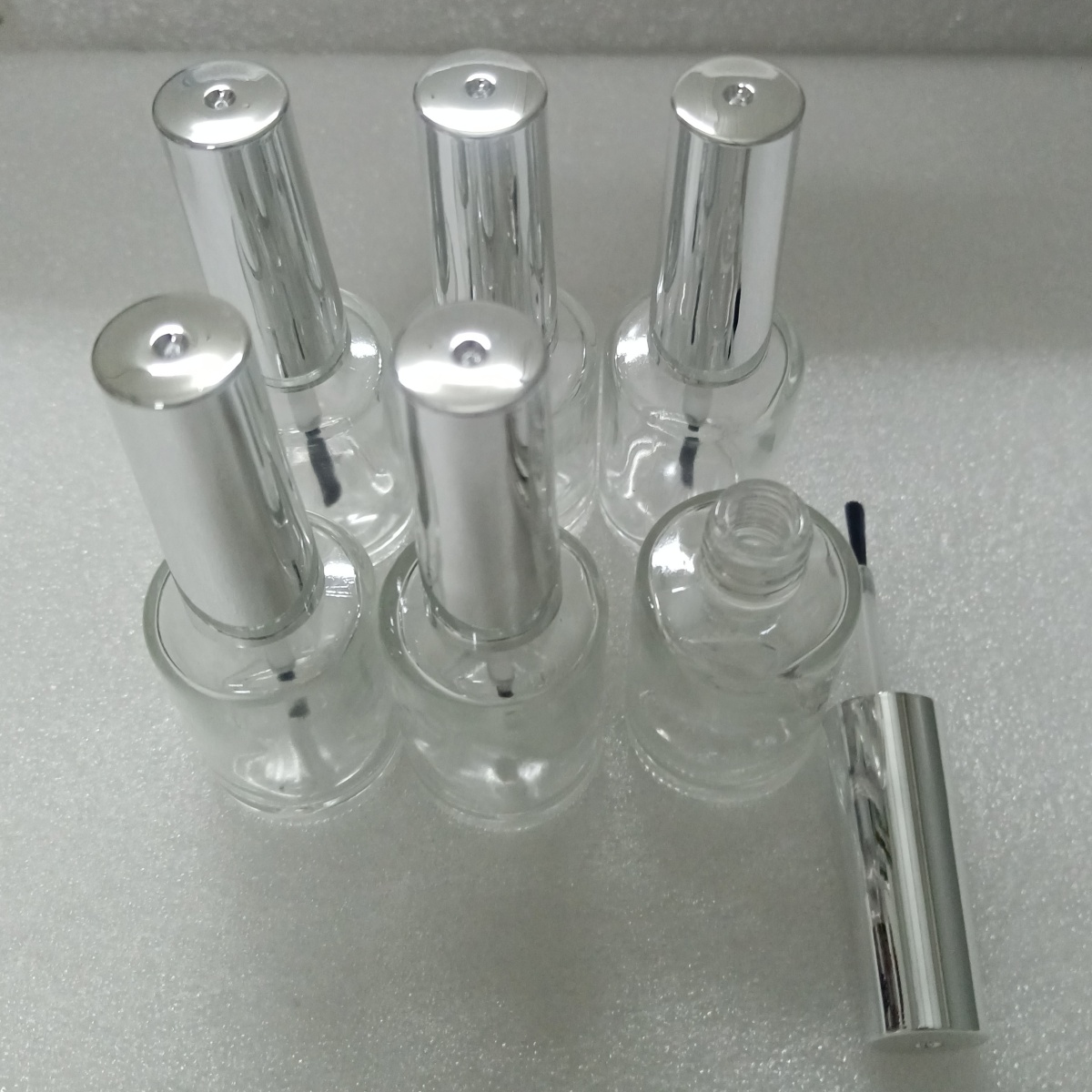 13ml 6 Pieces Clear Glass Nail - Nail Fan Brush recension och pris
