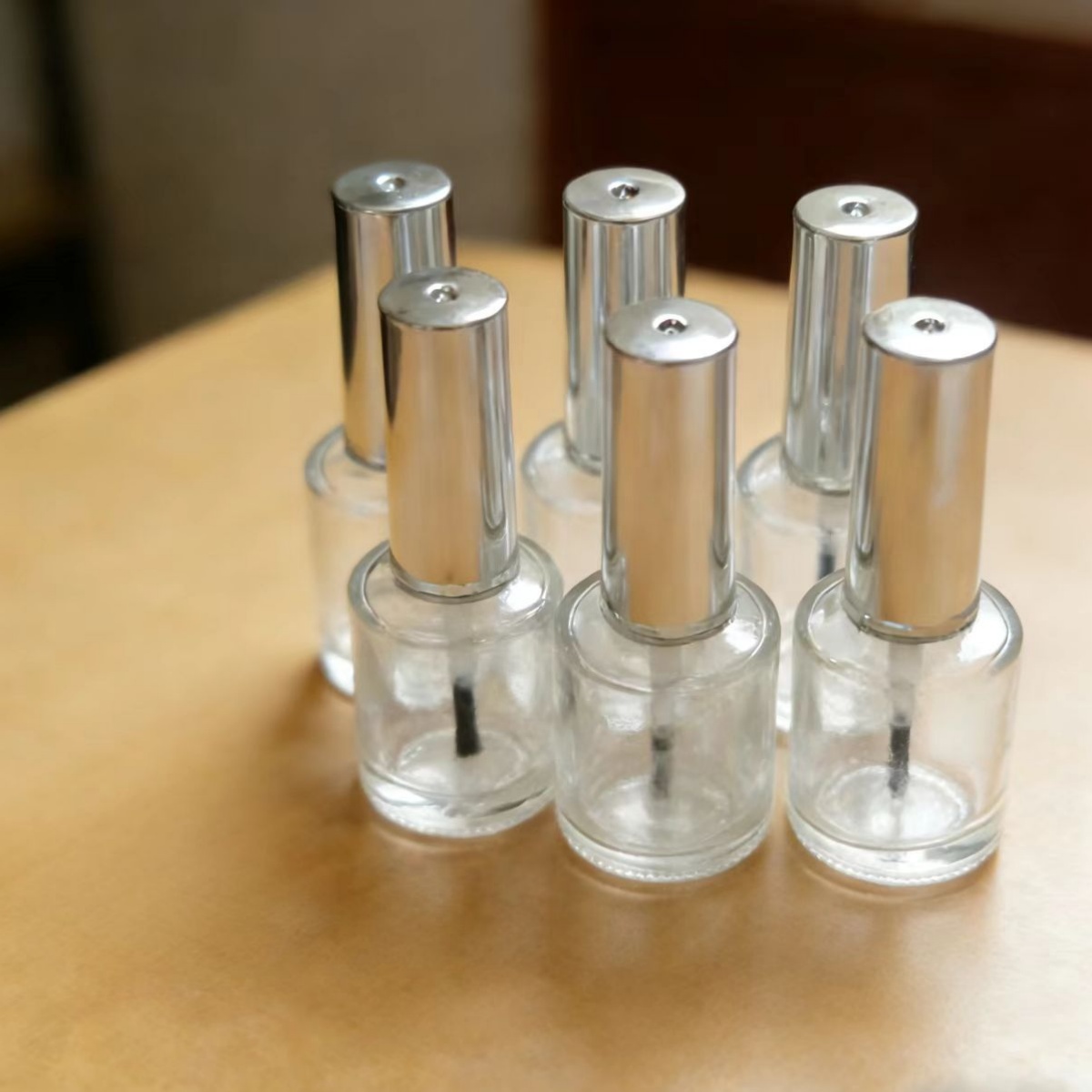 13ml 6 Pieces Clear Glass Nail - Nail Fan Brush recension och pris