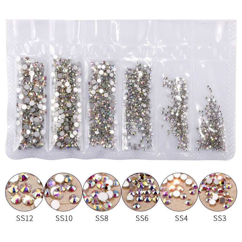 1440pcs Rose Gold Shiny Rhines - Nail Art Rose Gold recension och pris