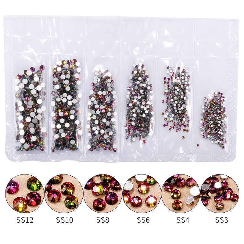 1440pcs Rose Gold Shiny Rhines - Nail Art Rose Gold recension och pris