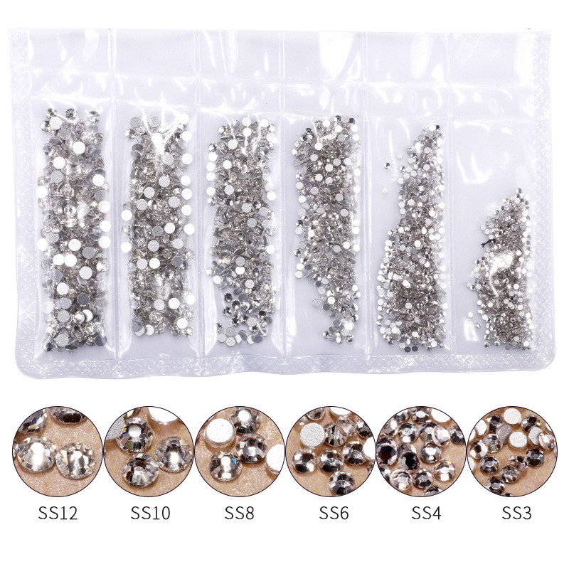 1440pcs Rose Gold Shiny Rhines - Nail Art Rose Gold recension och pris