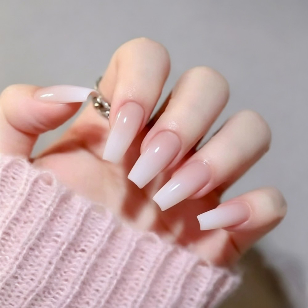 24pcs/Box Long Coffin False Na - Nail Art Jelly recension och pris