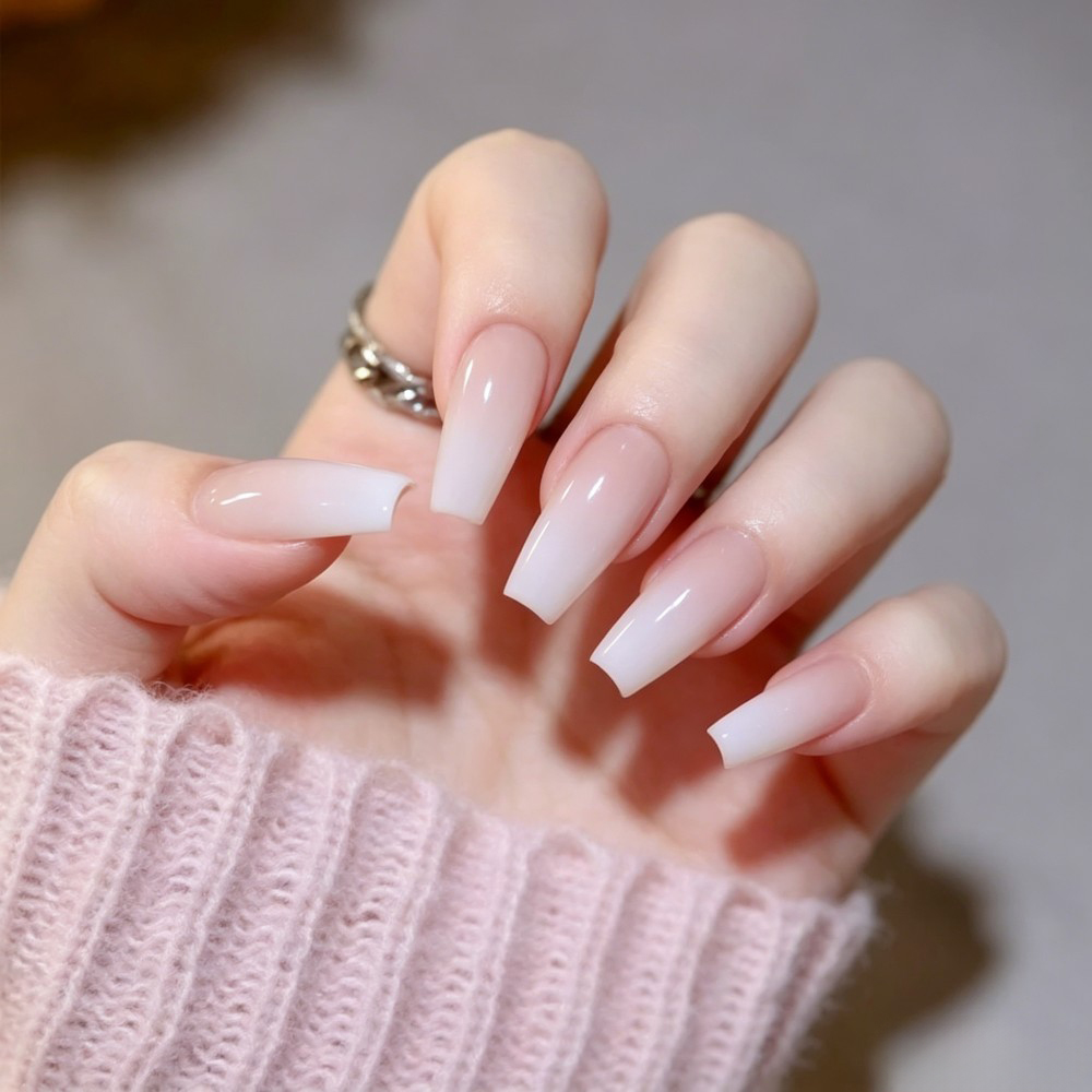 24pcs/Box Long Coffin False Na - Nail Art Jelly recension och pris