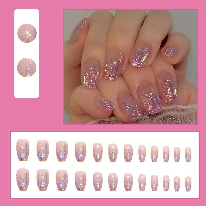 Short fake nails for women gir - Nail Art Glitter recension och pris