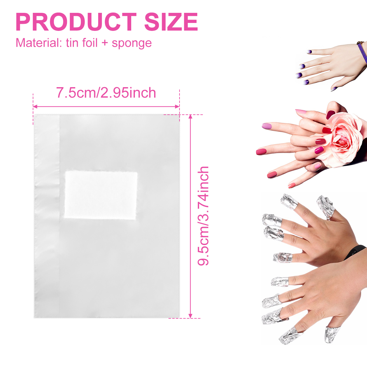 500/1000Pcs Aluminium Foil Gel - Nail Art Remover recension och pris