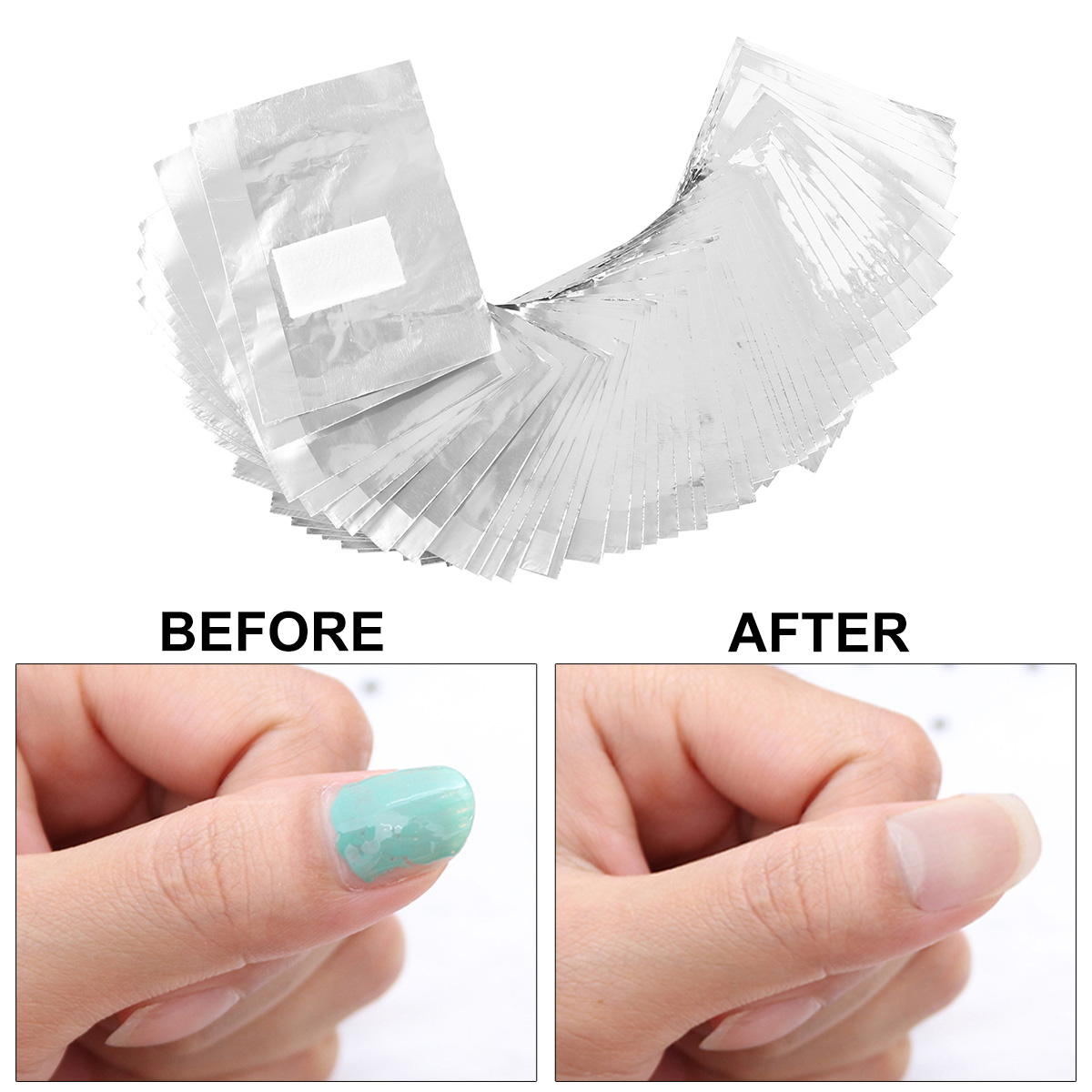 500/1000Pcs Aluminium Foil Gel - Nail Art Remover recension och pris