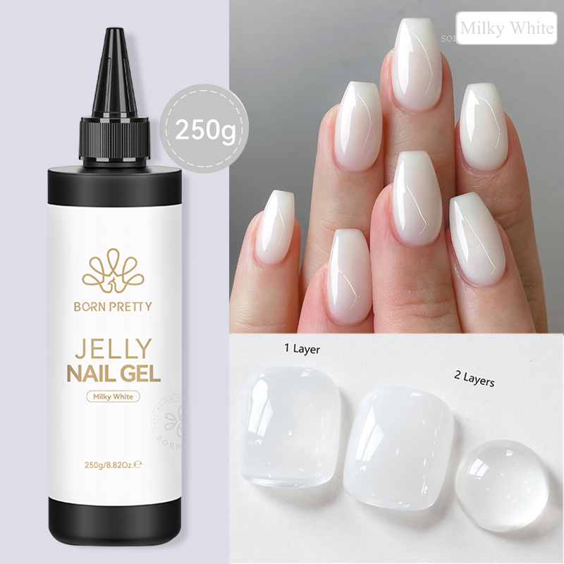 BORN PRETTY 250g Jelly Milky W - Nail Art Jelly recension och pris