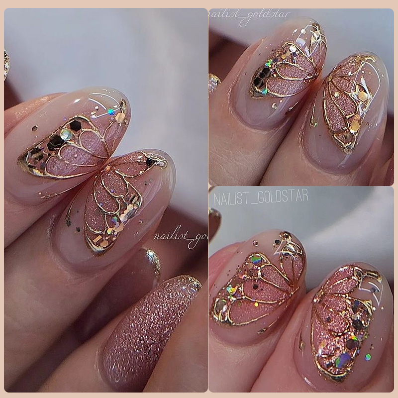 LILYCUTE 5ml Super Bright Meta - Nail Art Rose Gold recension och pris